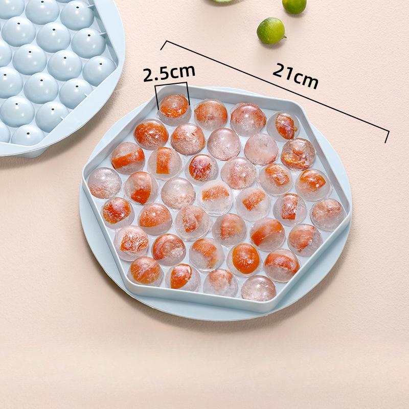 Homemade Ice Cube Molds Round Ice Cube Trays Quick-freezing Ice Cube Molds Ice Hockey Balls Ice-making Boxes and Ice Cube Trays