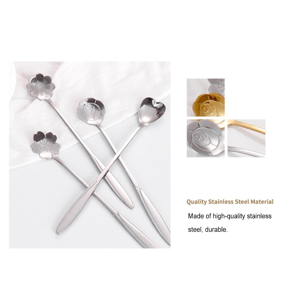 Nerezová dezertní lžíce Stylová pro všechny příležitosti Nerezové čajové lžičky Kovová čajová lžička