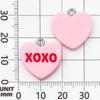 12 Color Resin Heart XOXO Letter Charms for DIY Jewelry