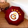 1 Stück Automatischer Faltregenschirm - Galatasaray S.K Muster, Tragbares & Faltbares Design mit 8 Speichen, Weihnachts-Geburtstagsgeschenke