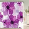 3d Flowers Pattern Shower Curtains Bathroom Curtain 180*180cm Waterproof With 12 Hooks Home Decor Washable Fabric Bath Screen