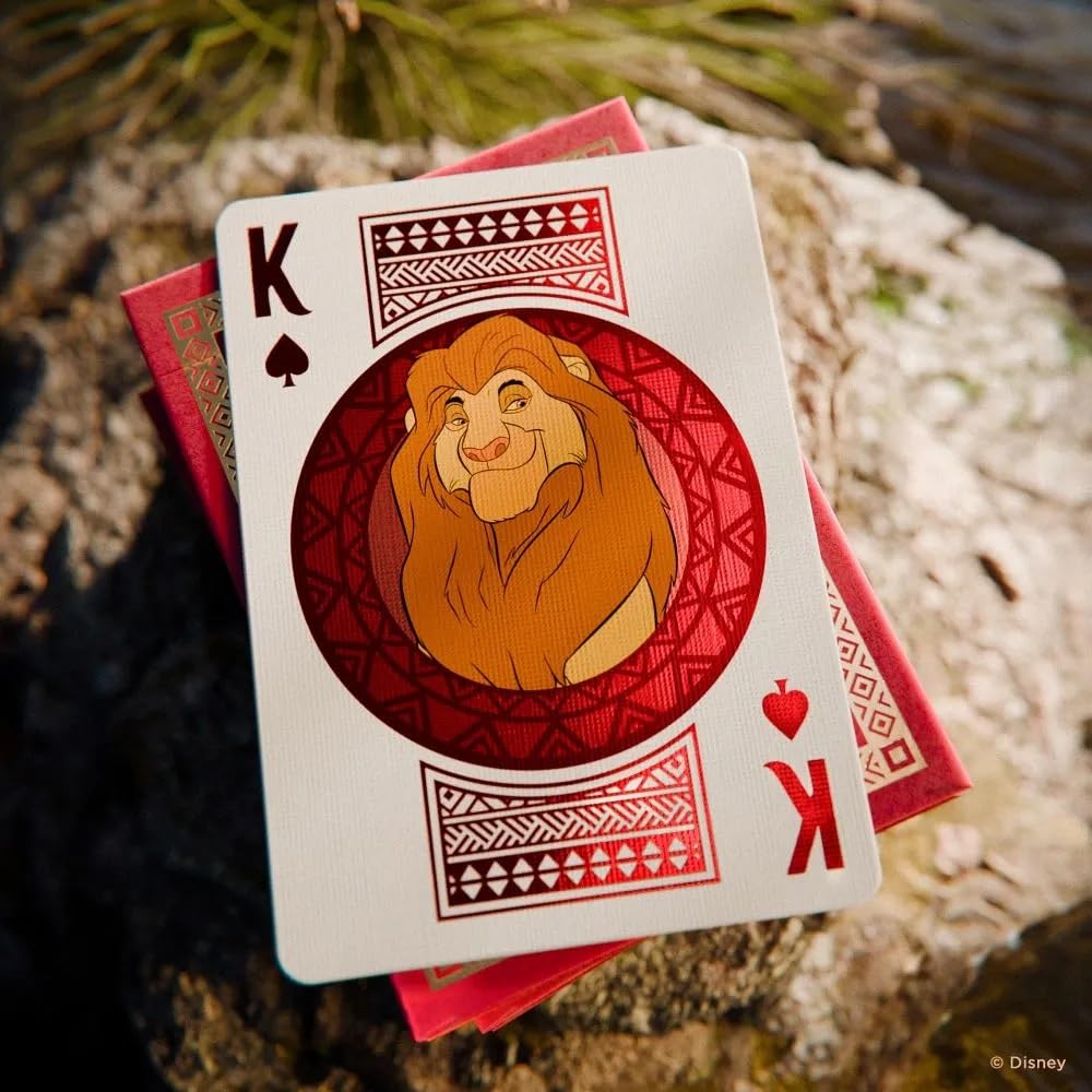 Tenyo Disney Bicycle Playing Lion Poker Size x Ages 6 and Up Cards, King, (6.3cm 8.8cm),