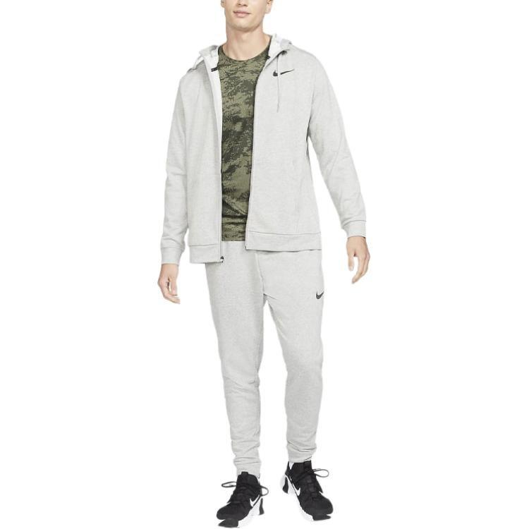 Nike Sweatshirts Men's Light Gray Hooded Moderate Regular CZ6376-063