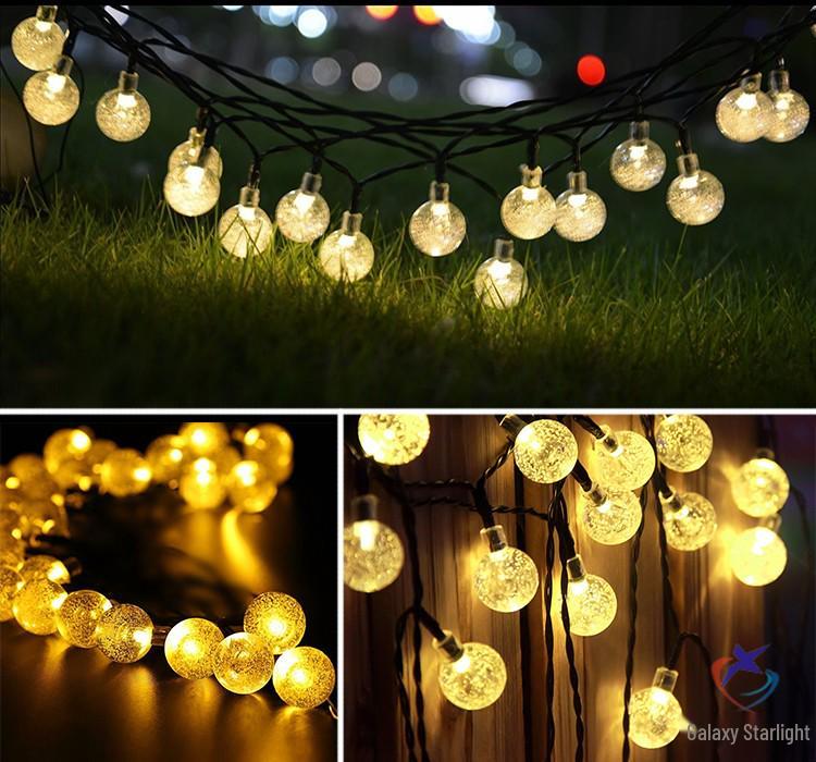 Outdoor Waterproof Twinkling Star Solar String Lights for Garden & Balcony Decoration - Holiday & New Year Lighting