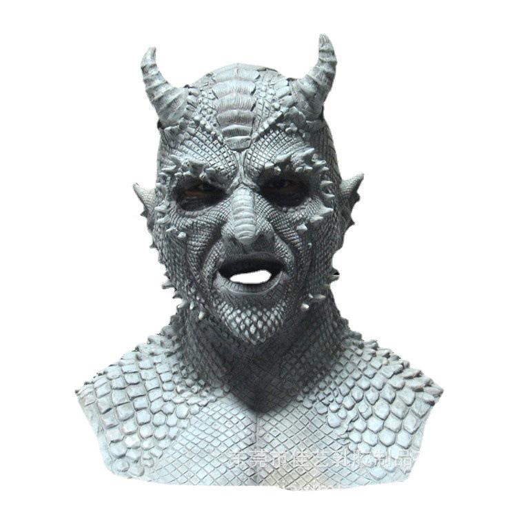 

Маска Дьявола Лизала Белиала с капюшоном на Хэллоуин Green Mask