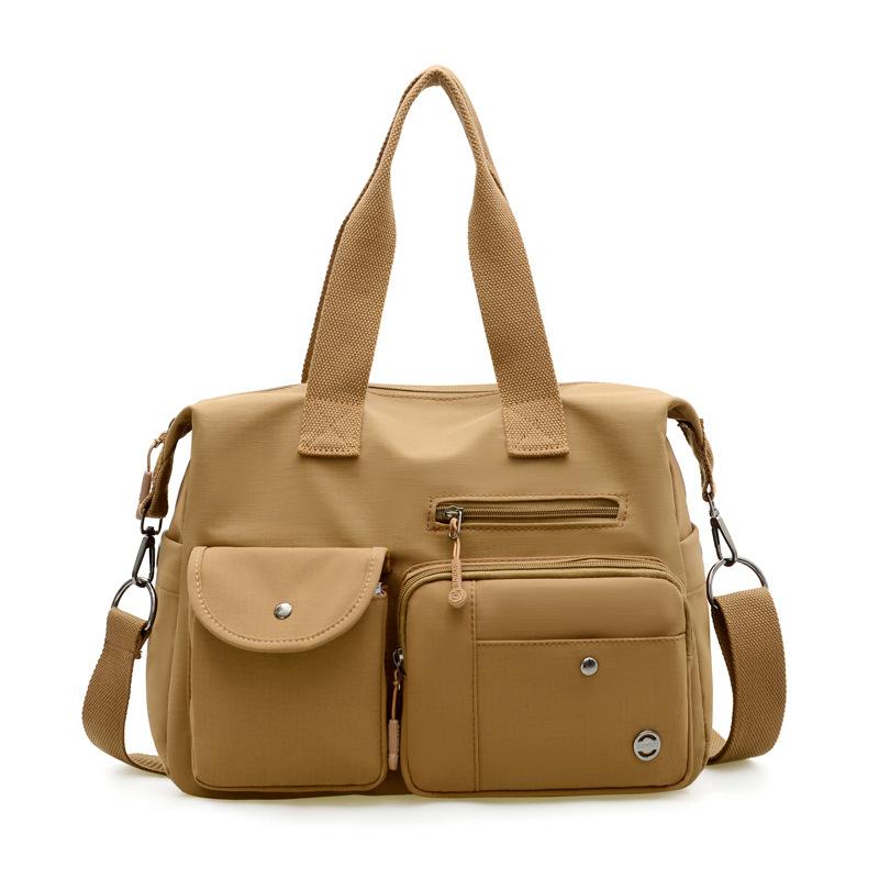 

Multifunctional Handbag Lightweight Waterproof Nylon Bag Travel Crossbody Bag Women s Shoulder Bag хаки