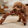 Chew Toy For Dogs Simulated Sausage Shaped Plush Press To Squeak BB Sound For Teeth Cleaning And Fun