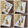 Bohemian Style Wood Clavicle Chain Y2K Accessories Couple Friends Choker  Holiday