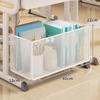 Decorative Under Desk Storage Basket, Modern Portable Basket for Toys, Closet, Handbag