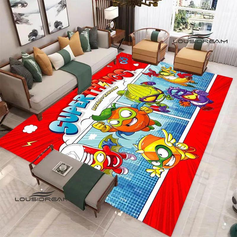 Cute cartoon Super Zings printed carpet Non-slip carpet Yoga mat door mat photography props kitchen mat area rug birthday gift