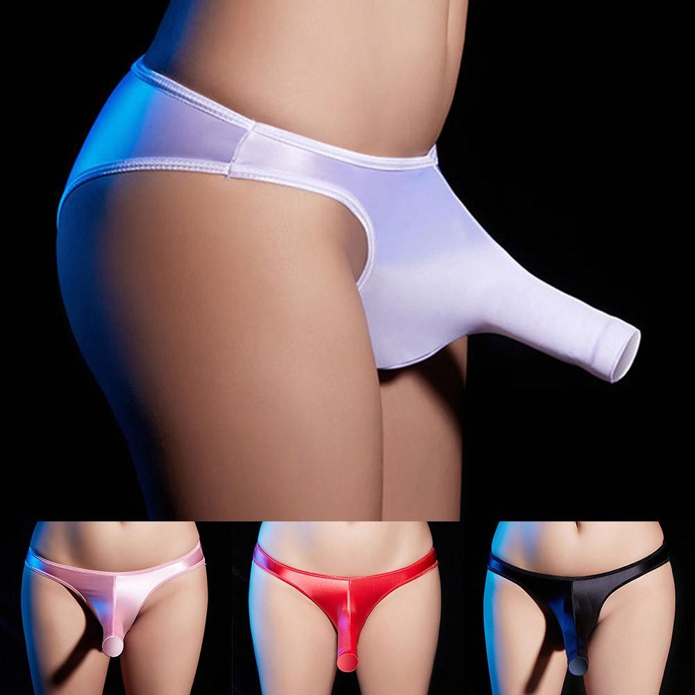 Underwear Briefs Erotic Lingerie Knickers Mans Oil Shiny