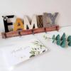 Key Storage Hook, Home/family Letter Decoration, Home Wooden Decoration, Suitable for Bedroom and Living Room Key Storag