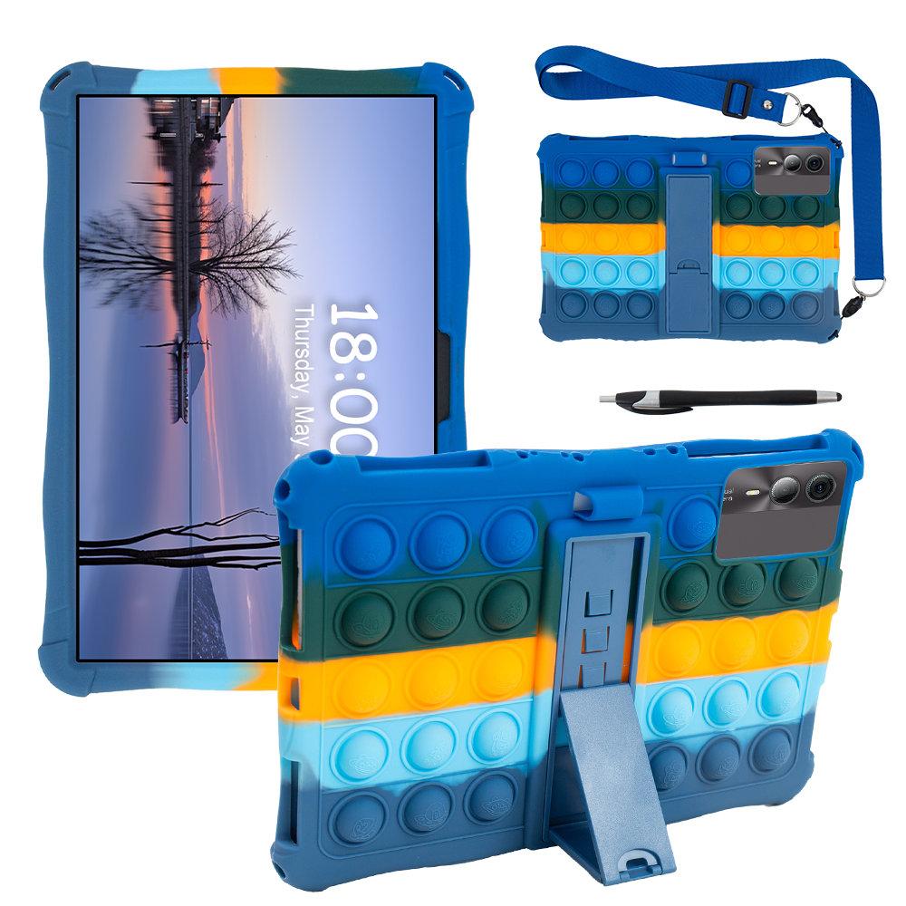 Weiche Bubble Stand Hülle für Blackview Tab 90 Wifi 2025 Schultergurt Schutz Kinder Tablet Hülle
