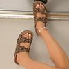 Fashion Summer Women Sandals Fashion Round Headed Leopard Women's Slippers Sexy Comfortable Retro Clogs Shoes for Women