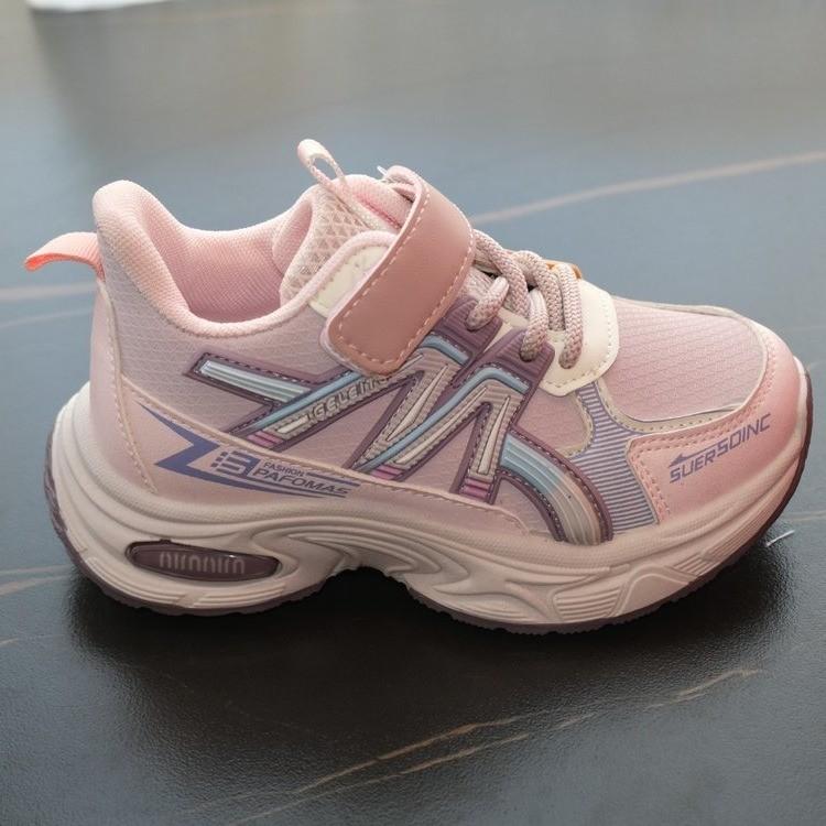 2025 autumn new children's campus fashion versatile light bottom trend boys and girls sports and leisure shoes dad shoes