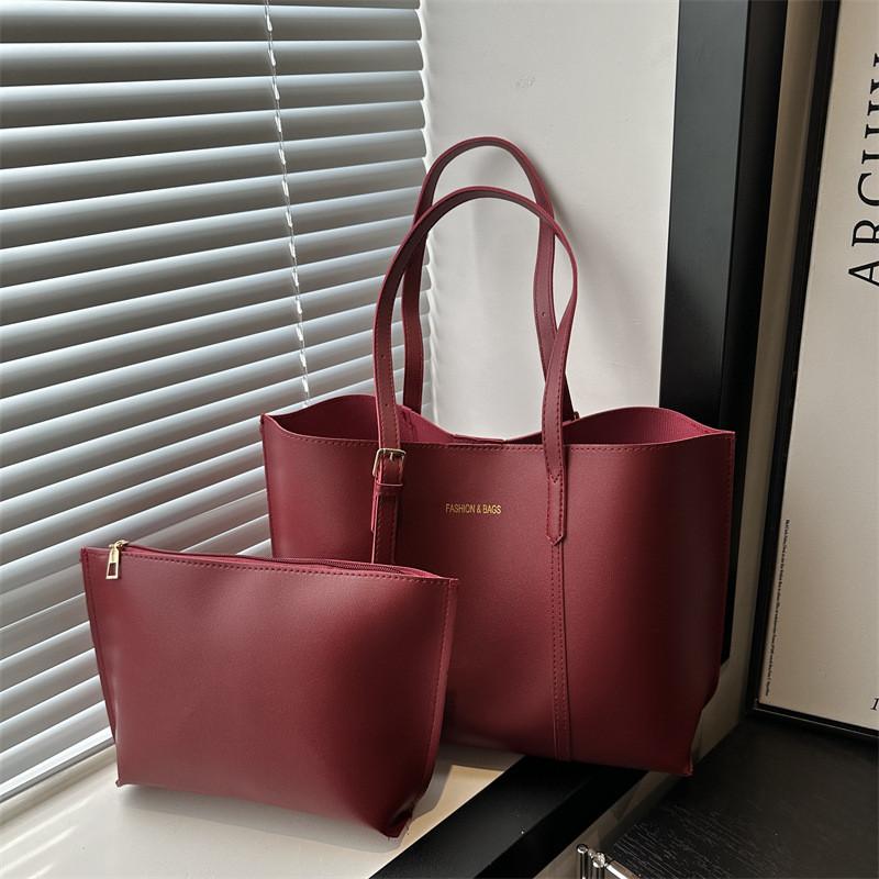 Chic Minimalist Pu Tote Bag For Women With Soft Texture And Spacious Design