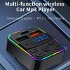 Car Charger FM Transmitter USB Type-C Wireless Hands-free Calls Support TF With Mobile Phone A2DP Function Fast Charging