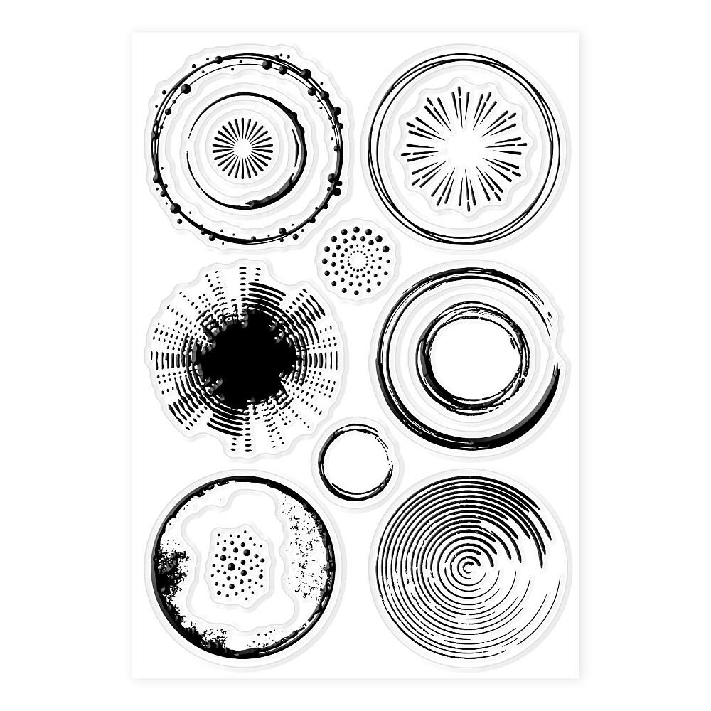 Custom PVC Plastic Clear Stamps for DIY Scrapbooking Photo Album Decorative Cards Making Round 160x110x3mm
