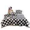 LISM Luxury Super Soft Checkered Flannel Blanket