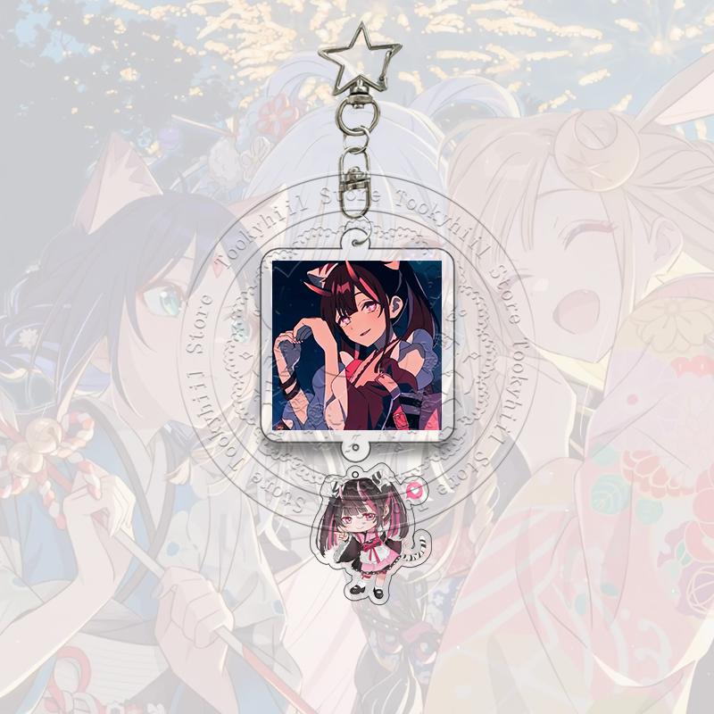 Cosmic Princess Kaguya Acrylic Keychain Noi Komazawa Yachiyo Tsukimi Anime Cartoon Character Acg Pendant Bag Keyring Girl Gift