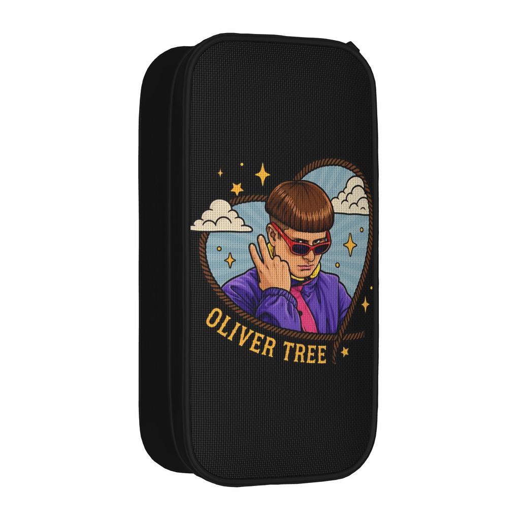 RIP Oliver Tree Pencil Case Classic Pen Holder Bags Girls Boys Big Capacity Students School Cosmetic Pencilcases