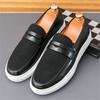 Fashion Trend New Luxury Men Brown Slip On Penny Loafter Leisure Leather Shoes Male Comfortable Sneakers Masculino Zapatos Hombre
