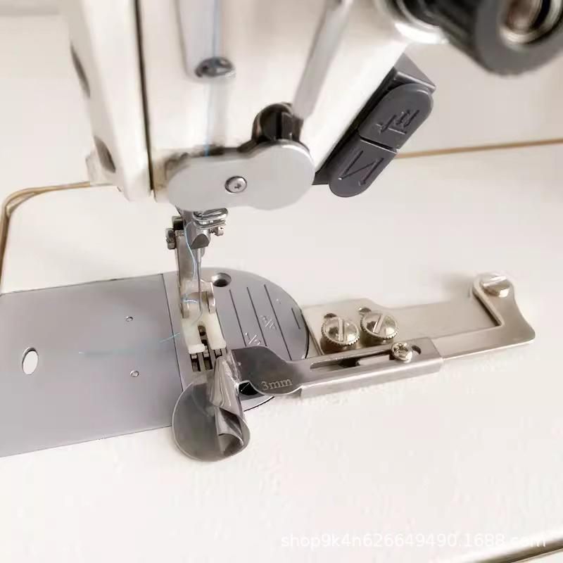 Flat Car Spiral Edging Roller Industrial Sewing Machine Pull Tube Sewing Seam Guide Hemming Puller Sewing Machine Accessories