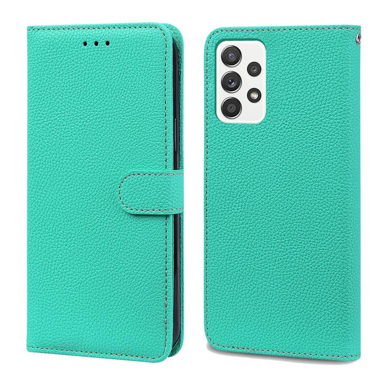 Klassische einfarbige Leder-Handyhülle für Samsung Galaxy A53 A13 A23 A33 A73 A52S 5G A12 A22 A32 A72 A51 A71 Hülle