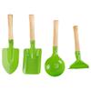 4Pieces Children Garden Tool Shovel Set For Sand And Beach Play Metal Shovel Set with Wood Handle for Sand Playing