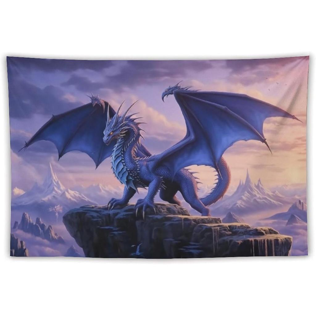 Tapestry of Anmogid Purple Dragon Fantasy Animals