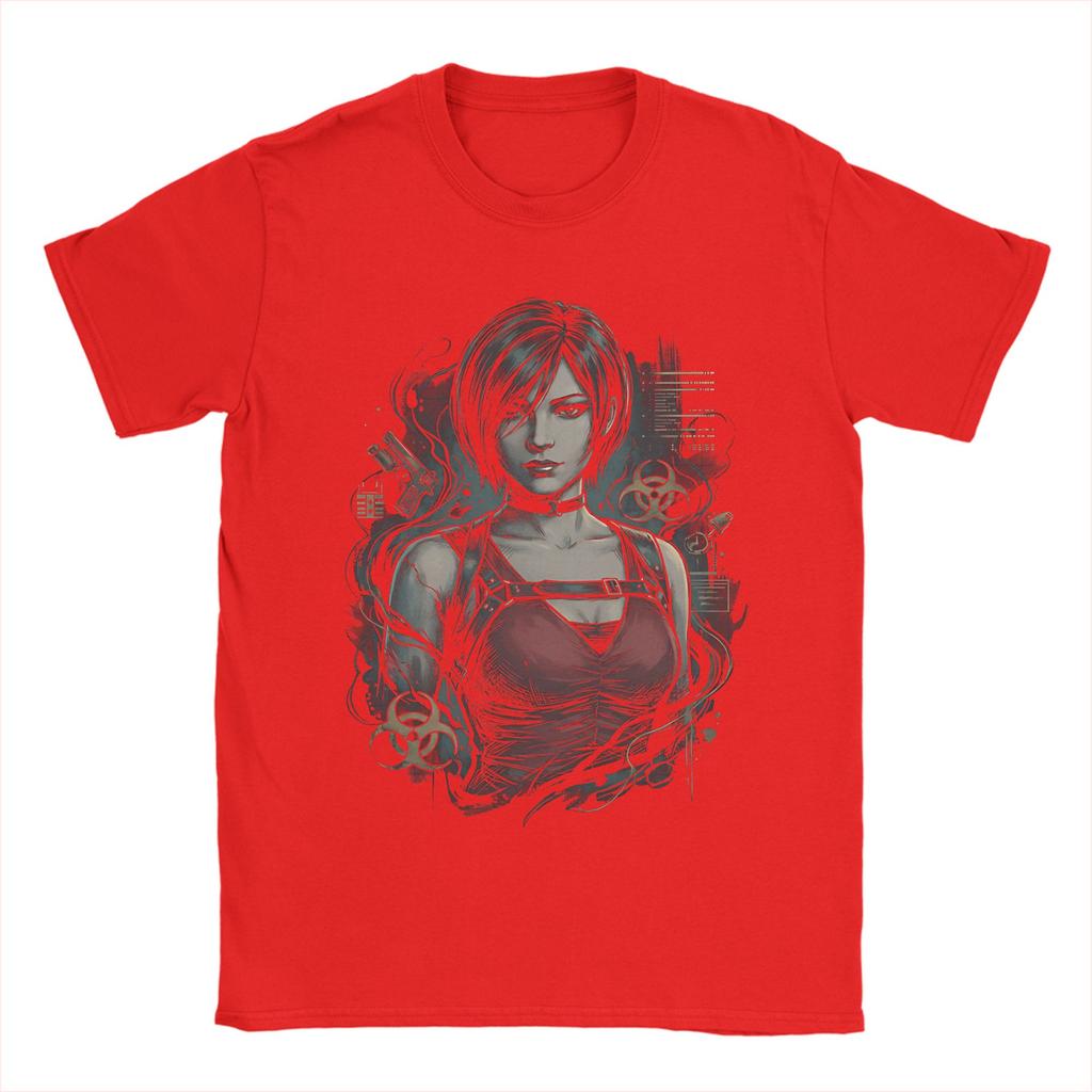 Streetwear Ada Wong Grunge Horror Tshirts Unisex Oneck Short Sleeve Top Tee Cotton Summer Top Tee