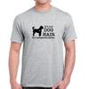 Ce n'est pas du poil de chien C'est de la paillette Labradoodle Silhouette Drôle Coton Gris T-shirt
