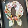 100% Natural Real Silk Scarf Fashion Lady Small Neck Foulard Female Bandana Scarves for Women Hijab Shawl Wraps Headkerchief