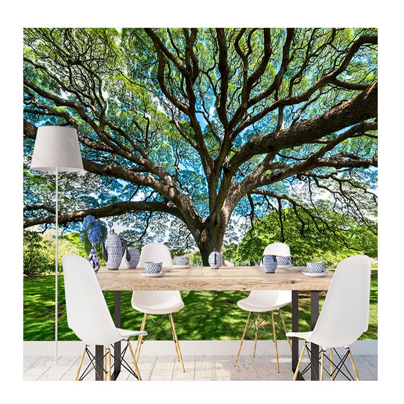 

3D Wallpaper Towering Tree Green Landscape Wall Mural Living Room Sofa Bedroom TV Background Wallpaper 200 cm(W) x 140 cm(H)