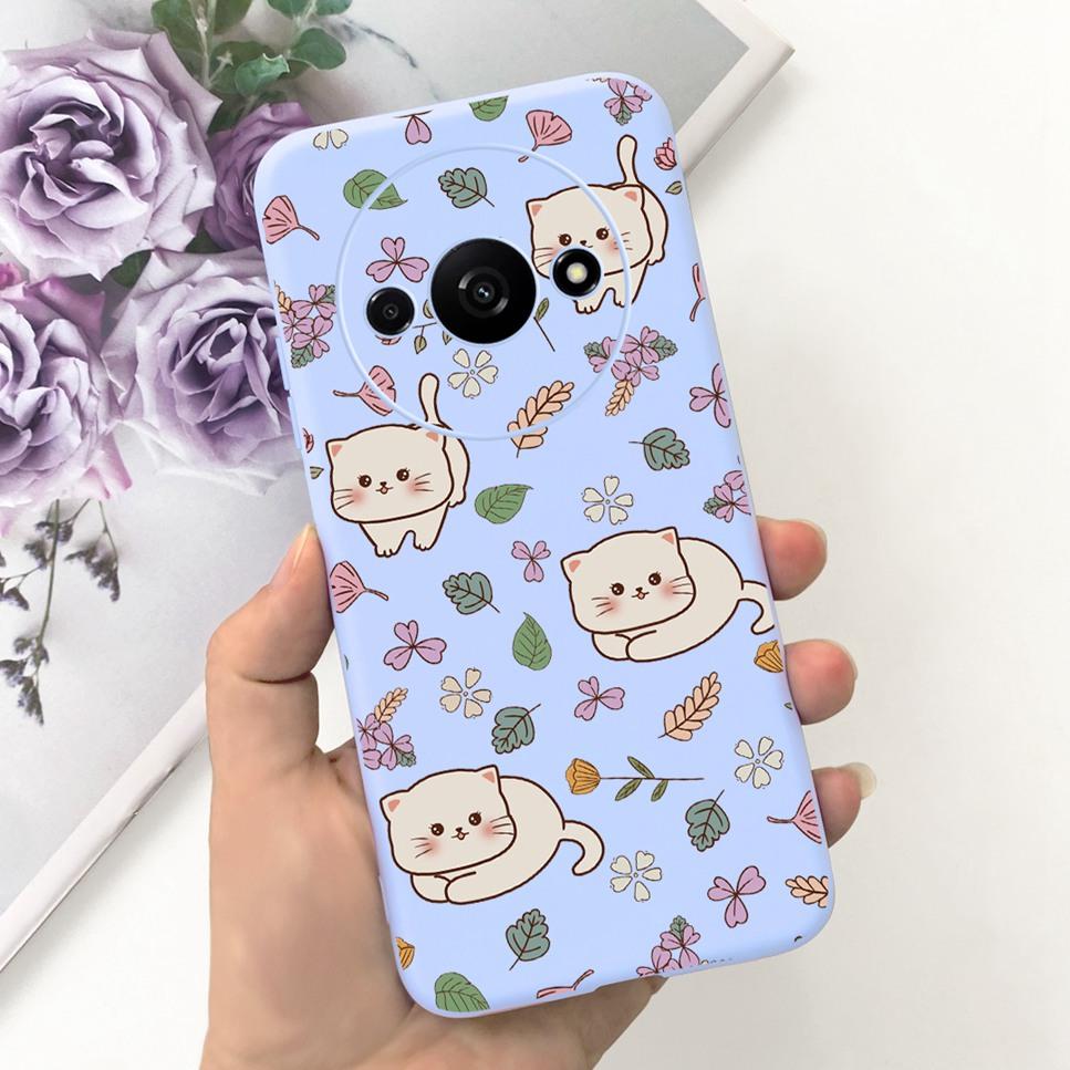 Fashion Design For Xiaomi Redmi A3 4G Case  Butterfly Cute Cat Soft Silicone Back Cover For Redmi A3 A 3 6.71" Bumper Phone Case