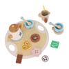Wooden Teapot Tea Cup Set for Little Girls Role Playing Enhance Social Skills Pretend Wood Tea Set