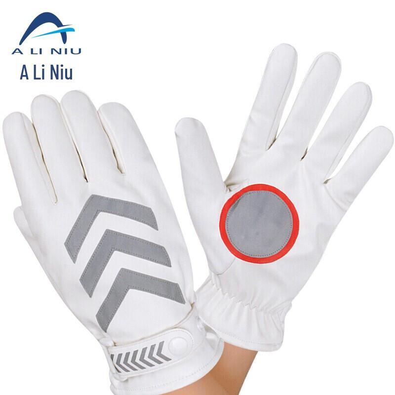 AST-037 PU Leather Reflective Security Gloves