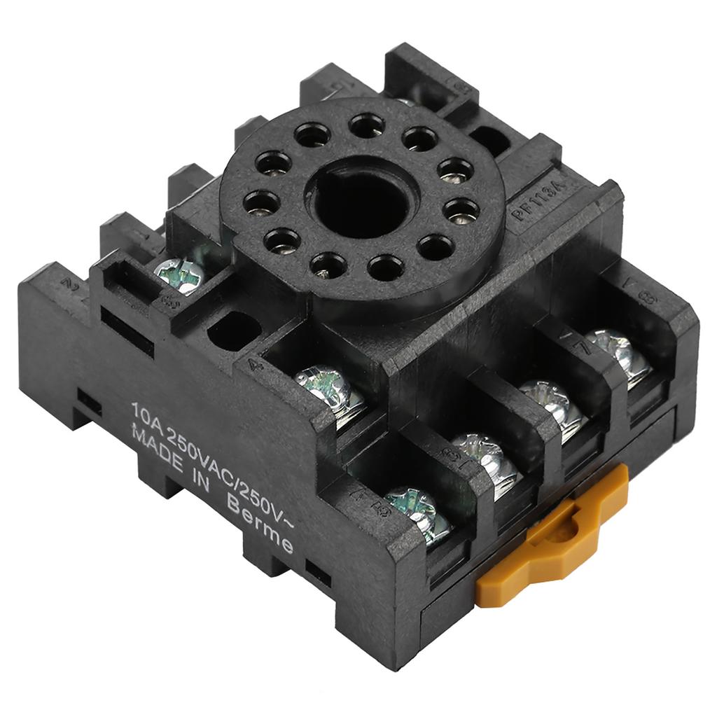 PF113A 11 Pins Power Relay Base Socket for JQX‑10F JTX‑2C Time Relay