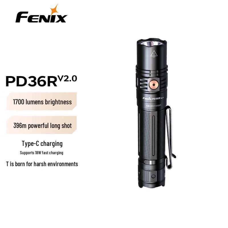 FENIX PD36R V2.0 Rechargeable Tactical Flashlight