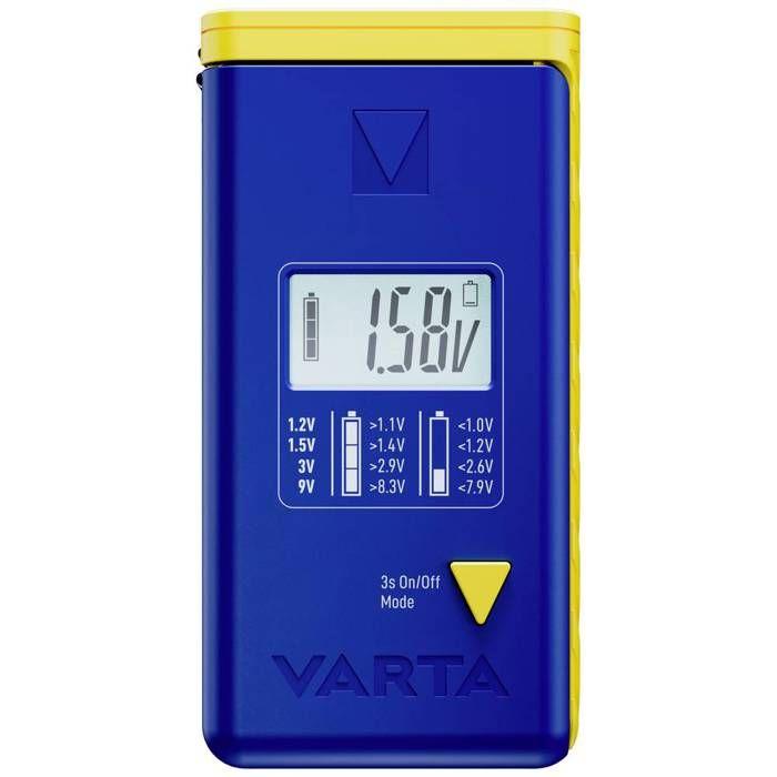 Varta LCD Tester baterií Rozsah měření testu baterií (tester baterií) 1,2 V, 1,5 V, 3 V, 9 V baterie, baterie 00893 1