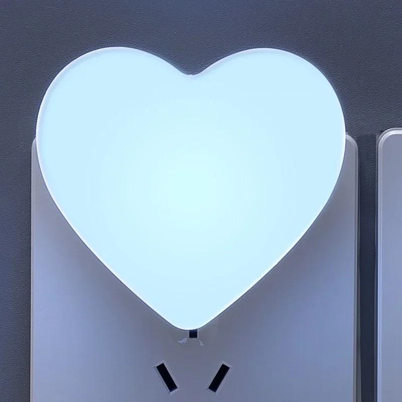 LED Night Light Sensor Control Night Lamp Energy Saving LED Sensor Lamp US Plug Nightlight for Children Kids Bedroom Stairs