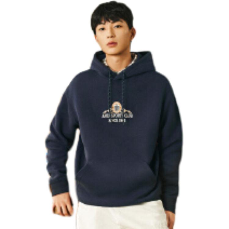 Anta Lifestyle Series Loose Fit Hooded Sweatshirt Men Sweatshirts Su-Ma-Blue 152518706S-3