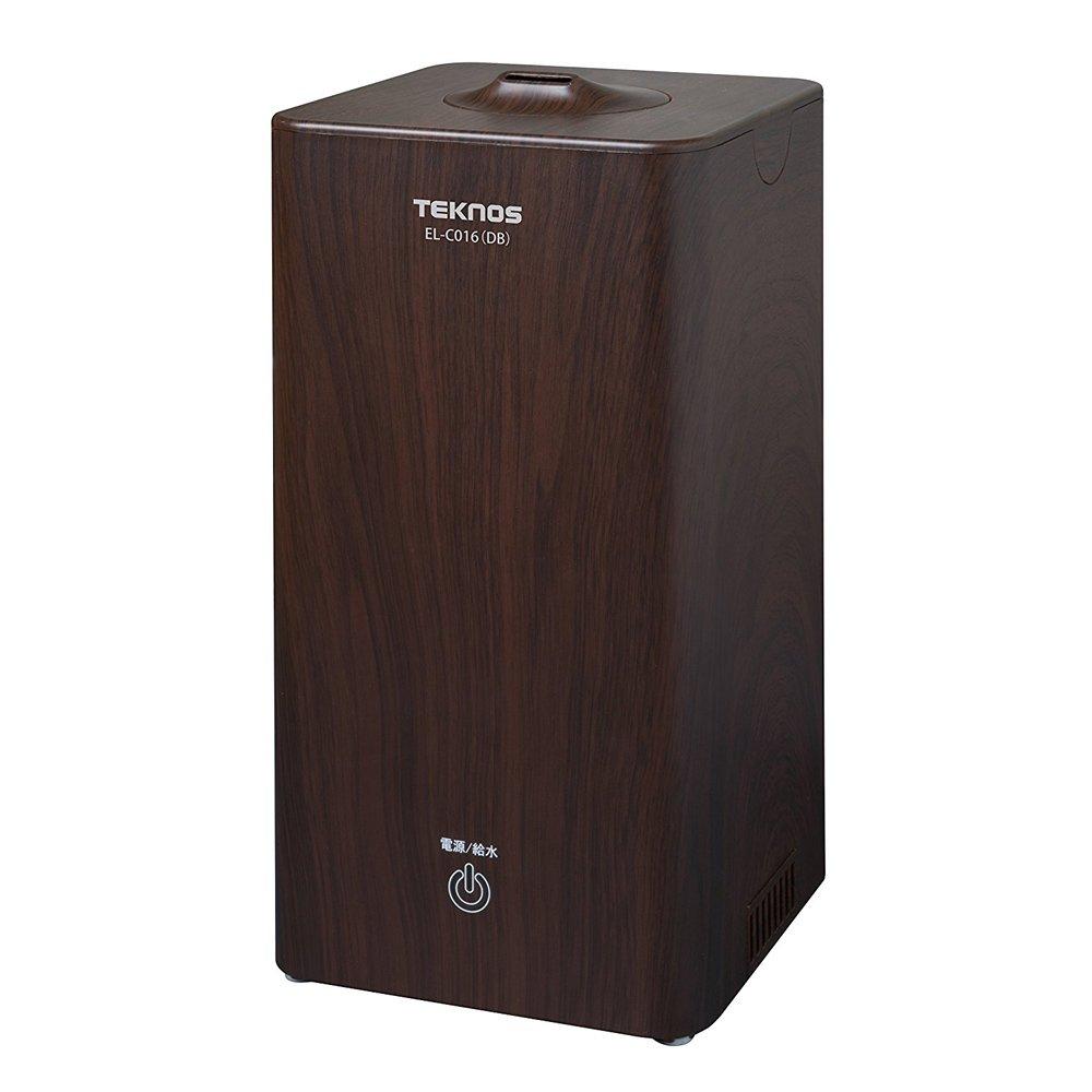

TEKNOS Ultrasonic Humidifier Wood Grain Dark Brown 1.0L EL-C016(DB)