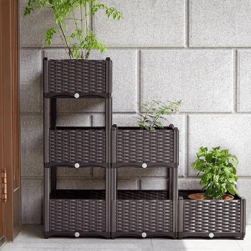 Modular Planting Box for Vegetables, Seedlings, Flowers, and Trees – Ideal for Balcony or Greenhouse Use