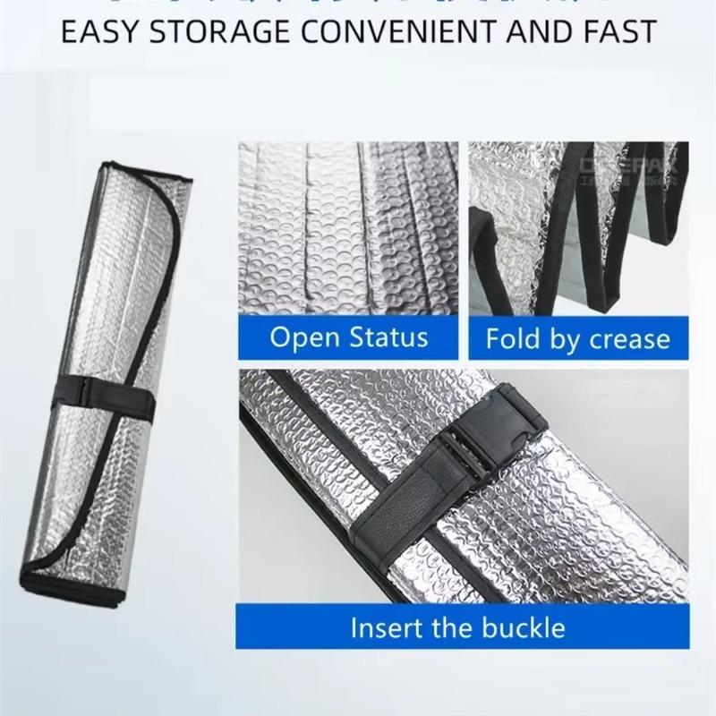 140cm Auto Windschutzscheibe Faltbare Sonnenschutz Visier Abdeckung Block Reflektor Tragbare Atmungsaktive Anti UV Schutz Bildschirm Freies