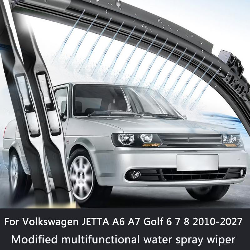 Car Modify Windshield Water Spray Wiper For Volkswagen JETTA A6 A7 Golf 6 7 8 2010-2027Exterior Wet Arm Cleaning Wiper Accessory