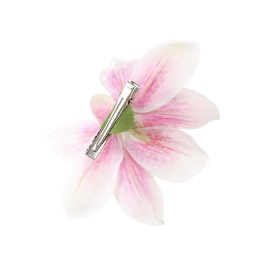 1/3Pcs Women Hairpin Secure Grip Realistic Orchid Design Hair Clip Non-Fading Decorative Hair Accessories