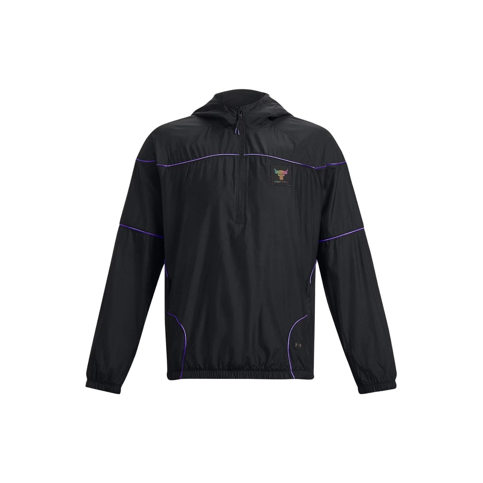 Under Armour Project Rock Anorak Jacket Black Men s 1380128-001 M
