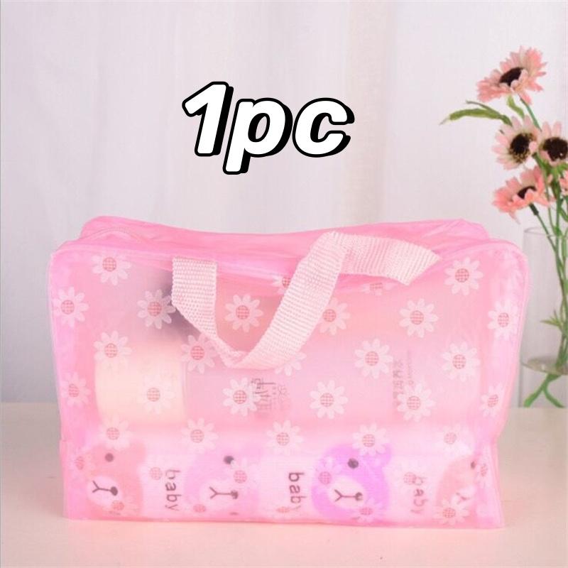 1-5pcs Waterproof Cosmetic Bag Travel Folding Toiletry Handbag Large Capacity Wash Toothbrush Storage Organizer Portable Bags