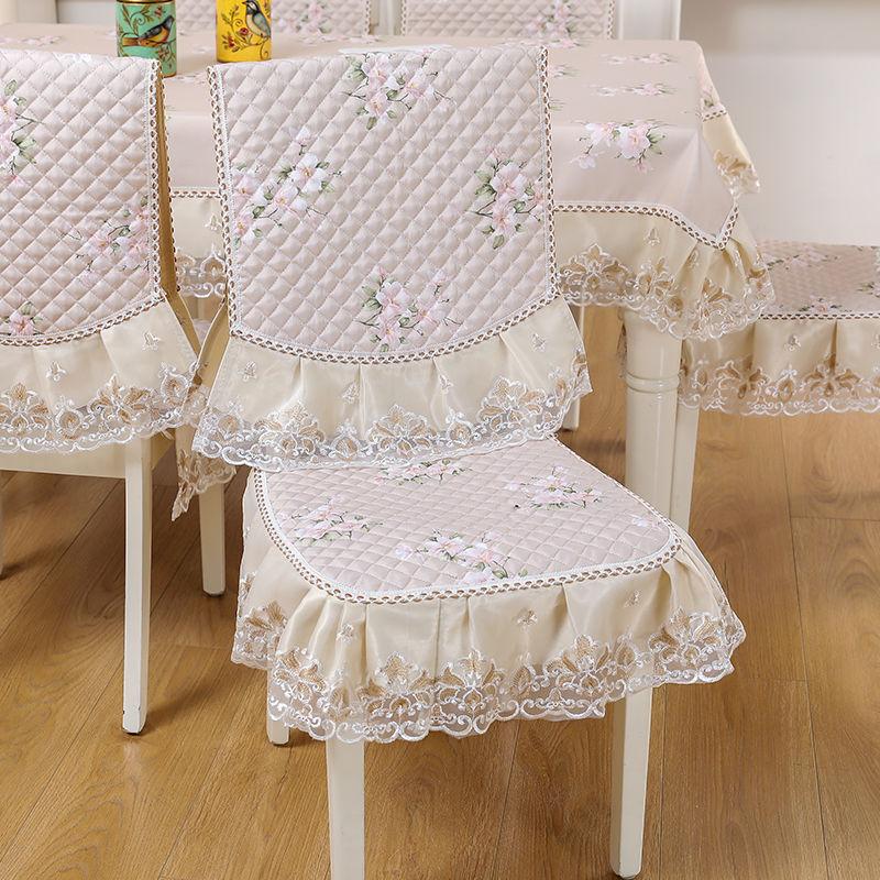 

Чехлы на обеденные стулья, домашняя антигрязная подушка, европейский жаккардовый чехол на стул, подушка для домашнего стула, универсальный домашний декор chair cover 2sets